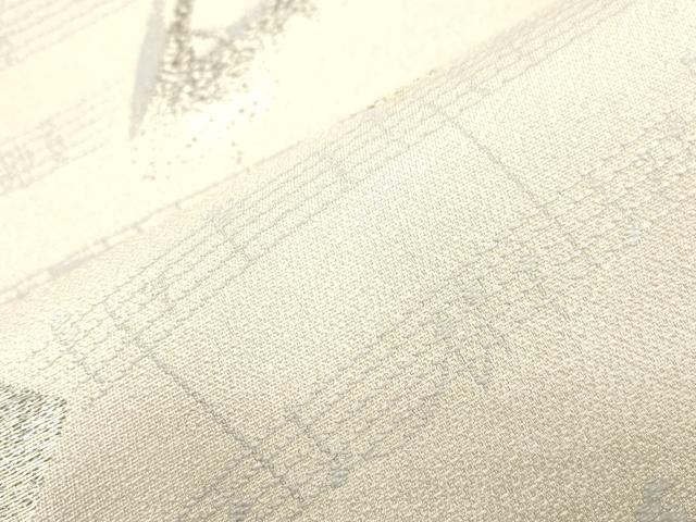 平和屋着物●両面 六通柄袋帯 影絵浪漫 銀糸 正絹 逸品 CABK8635dy