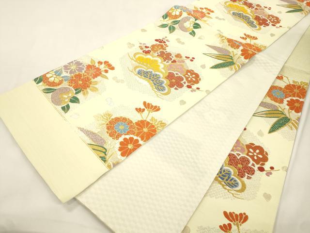 平和屋着物●西陣 酒井守謹製 六通柄袋帯 松竹梅 金銀糸 証紙付き 逸品 未使用 CABK8702dy