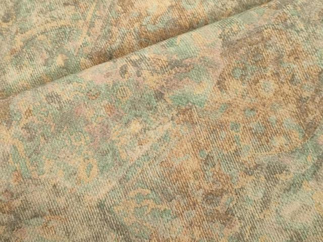 平和屋着物●全通柄九寸名古屋帯 幾何学文 鬼しぼ縮緬 正絹 逸品 CABK8784dy