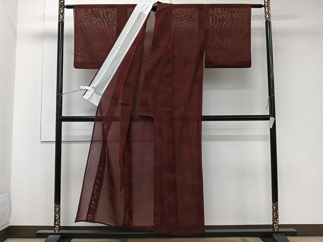 平和屋着物*夏物 小紋 抽象紋紗 正絹 逸品 CABK8805xi