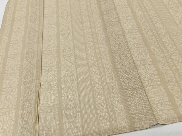 平和屋着物*夏物 夏大島 間道花文 洗える着物 未使用 CABK8882xi