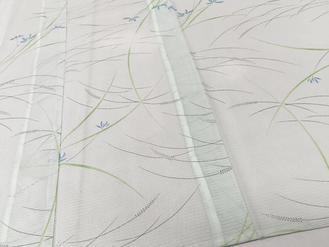 平和屋着物*夏物 小紋 絽 草花文 洗える着物 CABK8904xi