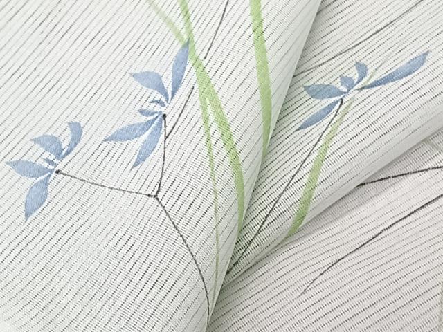 平和屋着物*夏物 小紋 絽 草花文 洗える着物 CABK8904xi
