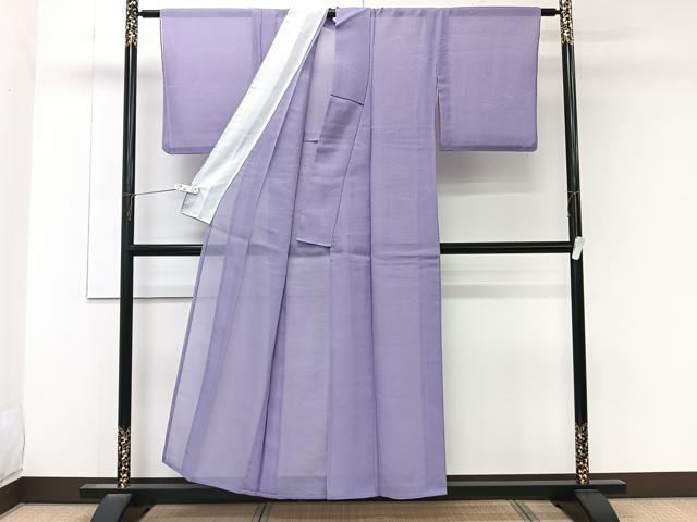 平和屋着物*夏物 小紋 紗 流水枝葉文 洗える着物 CABK8913xi