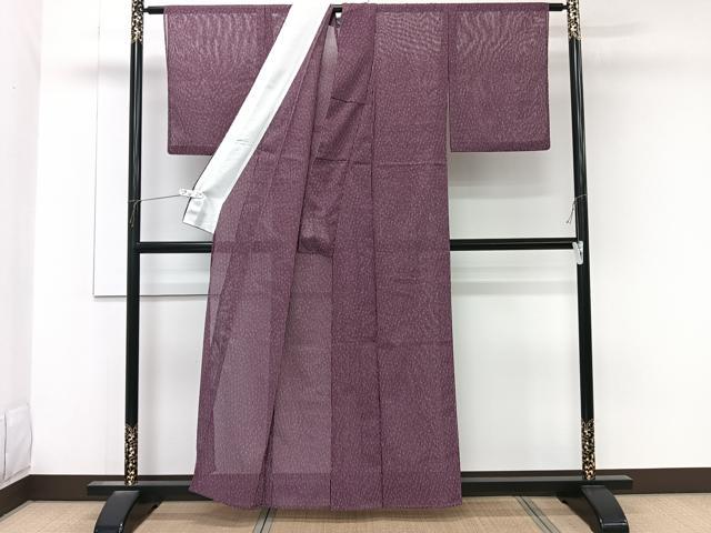 平和屋着物*夏物 小紋 絽 縞 洗える着物 CABK8914xi