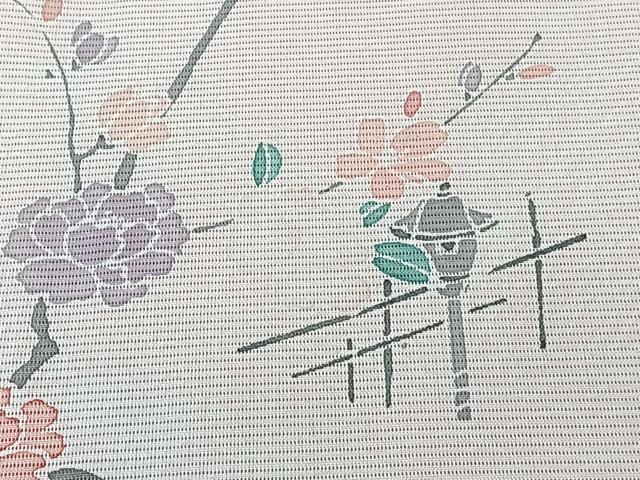 平和屋着物*夏物 訪問着 絽 籬枝花文 洗える着物 CABK8915xi