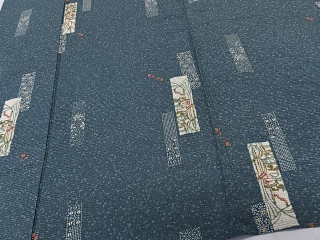 平和屋着物*夏物 小紋 絽 短冊花文 正絹 逸品 CABK8926xi