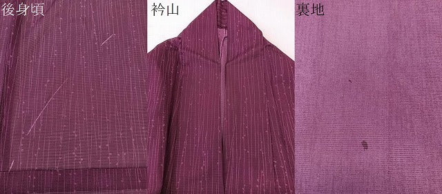 平和屋着物*夏物 小紋 絽 枝蕾文様 洗える着物 CABK8952xi
