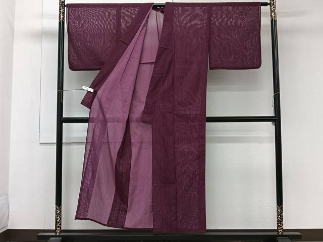 平和屋着物*夏物 小紋 絽 枝蕾文様 洗える着物 CABK8952xi