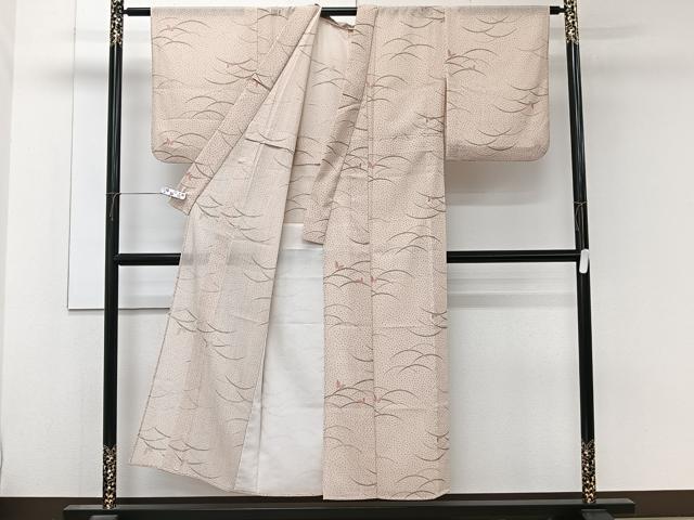 平和屋着物*夏物 小紋 紗 舞蝶文 洗える着物 CABK8953xi