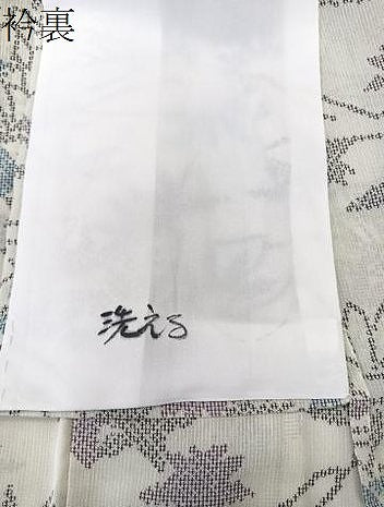 平和屋着物*夏物 小紋 紗 笹楓文 洗える着物 CABK8960xi