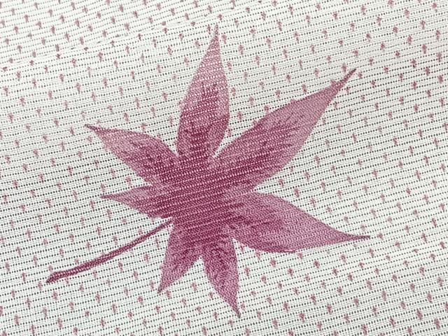 平和屋着物*夏物 小紋 絽 楓文 洗える着物 CABK8963xi
