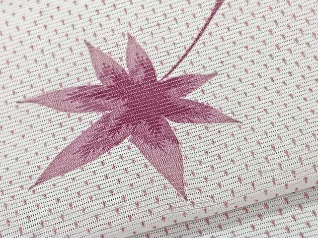 平和屋着物*夏物 小紋 絽 楓文 洗える着物 CABK8963xi
