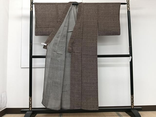 平和屋着物*夏物 小紋 絽 ドット柄 正絹 逸品 未使用 CABK8964xi