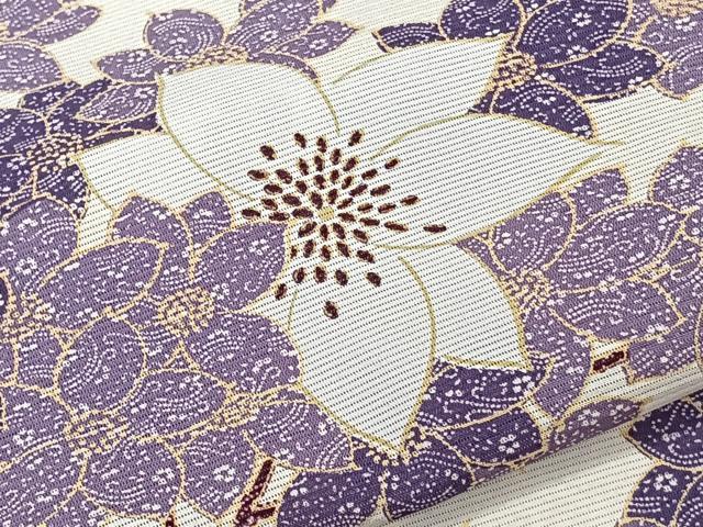 平和屋着物*夏物 小紋 絽 枝花文 正絹 逸品 CABK8980xi