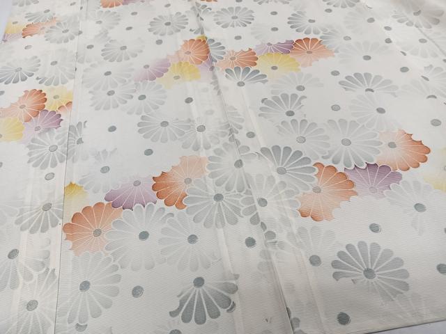 平和屋着物*夏物 小紋 絽 菊尽くし 正絹 逸品 CABK8997xi
