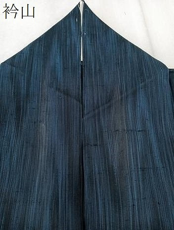 平和屋着物*夏物 紗紬 杢目文 黒地 正絹 逸品 CABK8999xi