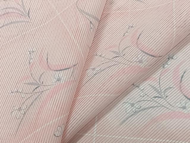 平和屋着物*夏物 小紋 草花菱文 洗える着物 CABK9008xi
