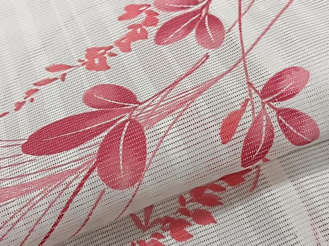 平和屋着物*夏物 小紋 絽 草花文 洗える着物 CABK9010xi