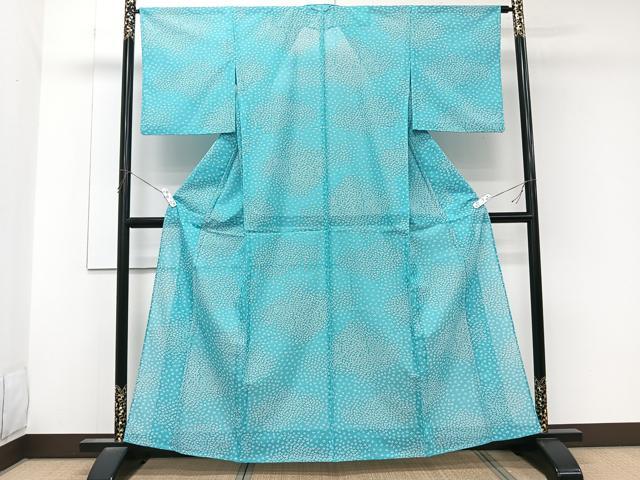 平和屋着物*夏物 小紋 絽 小花尽くし 洗える着物 CABK9031xi