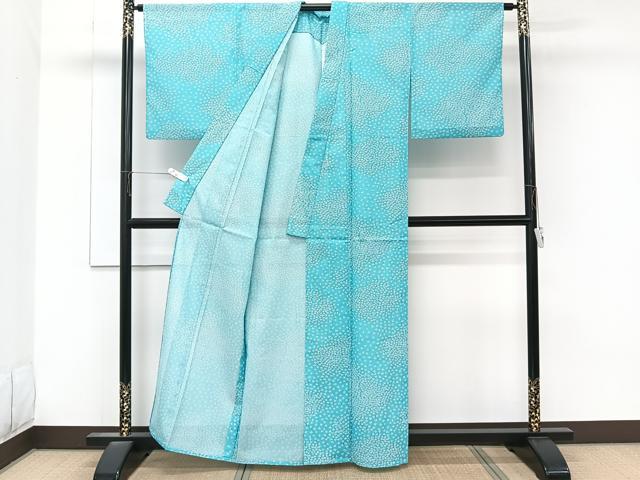 平和屋着物*夏物 小紋 絽 小花尽くし 洗える着物 CABK9031xi