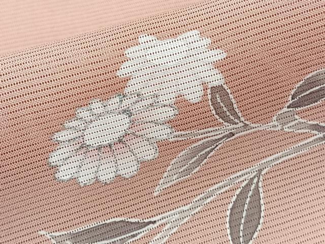 平和屋着物*夏物 訪問着 絽 橘花文 銀彩 正絹 逸品 未使用 CABK9033xi