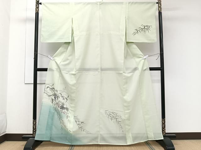 平和屋着物*夏物 訪問着 絽 手描き 蔦の花文 洗える着物 CABK9046xi