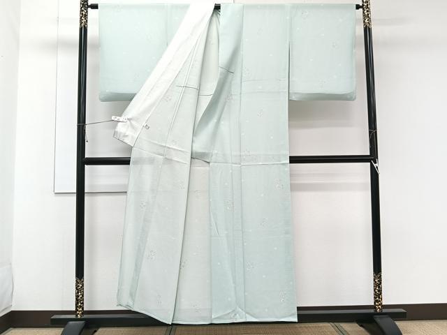 平和屋着物*夏物 小紋 絽 草花文 正絹 逸品 未使用 CABK9049xi