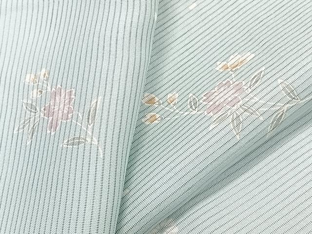 平和屋着物*夏物 小紋 絽 草花文 正絹 逸品 未使用 CABK9049xi