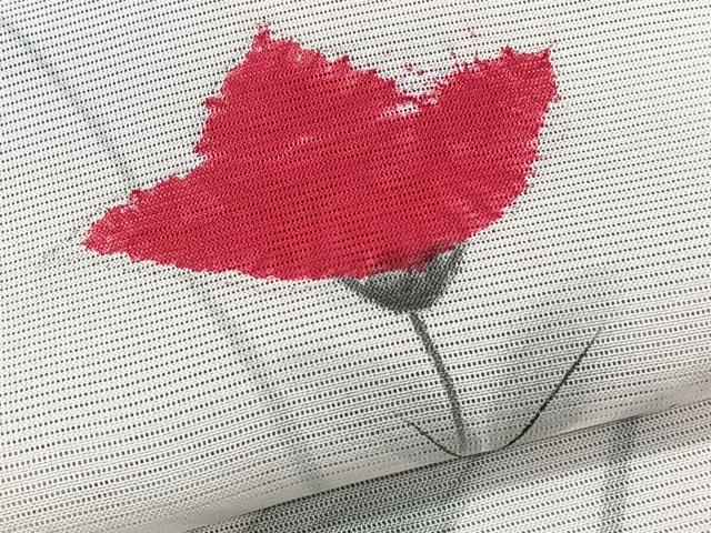 平和屋着物*夏物 訪問着 絽 手描き 草花文 正絹 逸品 CABK9066xi