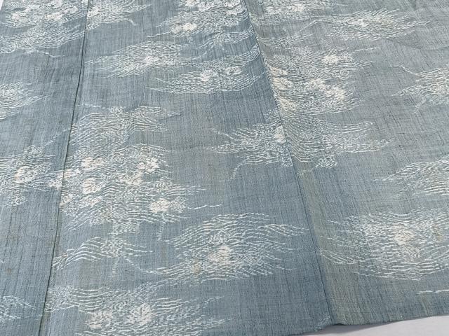 平和屋着物*夏物 本場小千谷縮 立波文 麻 逸品 CABK9074xi