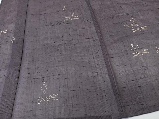 平和屋着物*夏物 絹芭蕉 トンボ 正絹 逸品 CABK9086xi