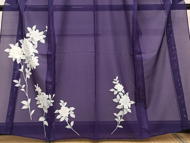 平和屋着物*夏物 訪問着 絽 紫陽花 洗える着物 CABK9150xi