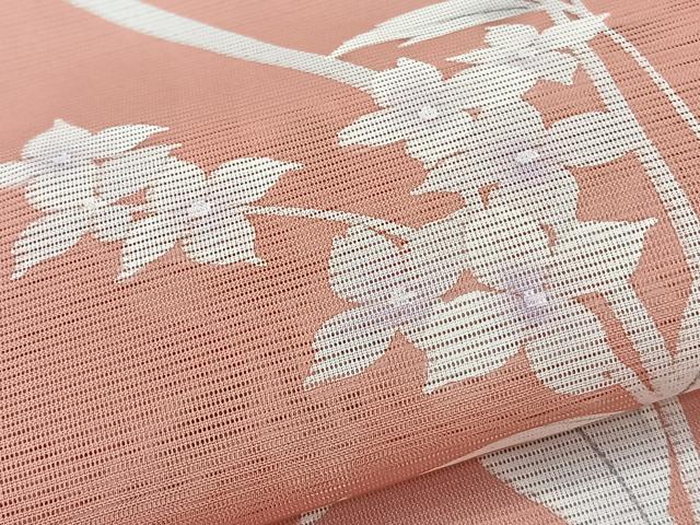 平和屋着物*夏物 訪問着 絽 枝草花文 洗える着物 CABK9162xi