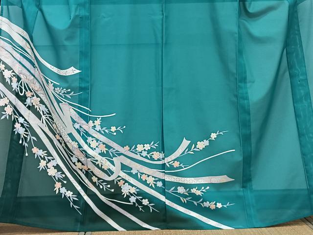 平和屋着物*夏物 訪問着 絽 鬘帯花蝶文 金彩 洗える着物 CABK9178xi