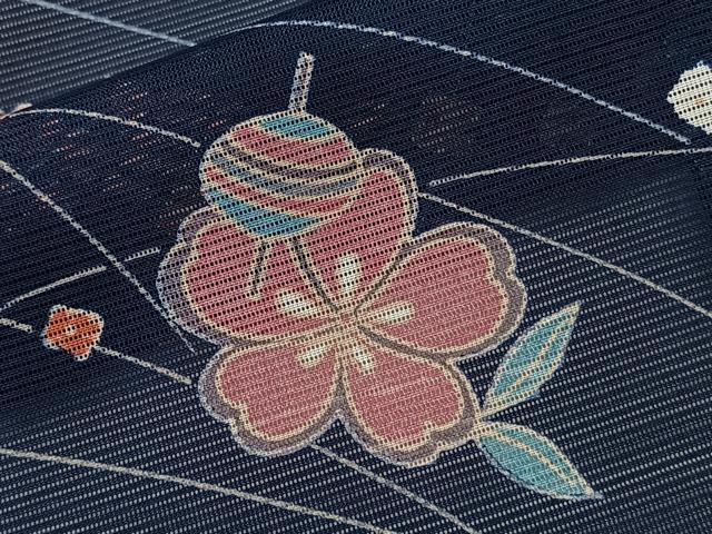 平和屋着物*夏物 訪問着 絽 糸巻き 鼓花文 洗える着物 CABK9186xi