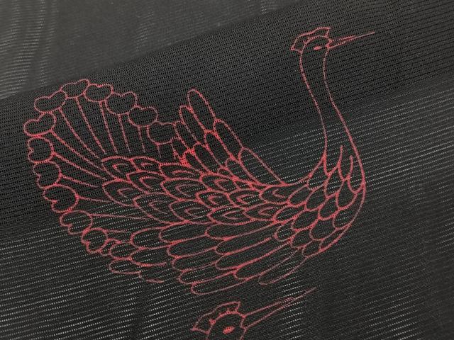 平和屋着物*夏物 小紋 絽 孔雀文 正絹 逸品 CABK9200xi