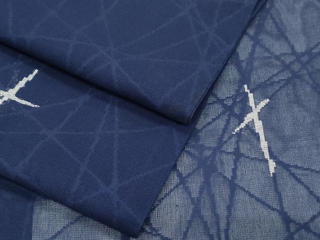 平和屋着物*夏物 小紋 紗 吉祥文 正絹 逸品 CABK9203th