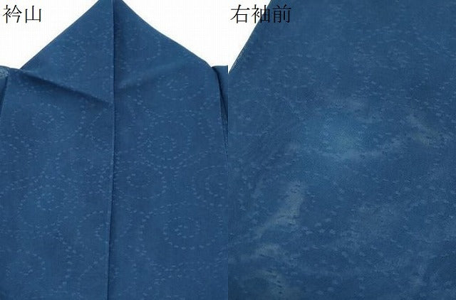 平和屋着物*夏物 小紋 紗 渦巻き 正絹 逸品 CABK9211th