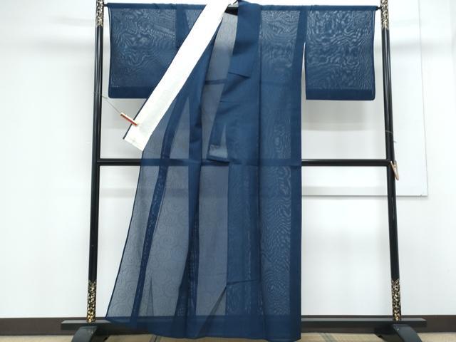 平和屋着物*夏物 小紋 紗 渦巻き 正絹 逸品 CABK9211th