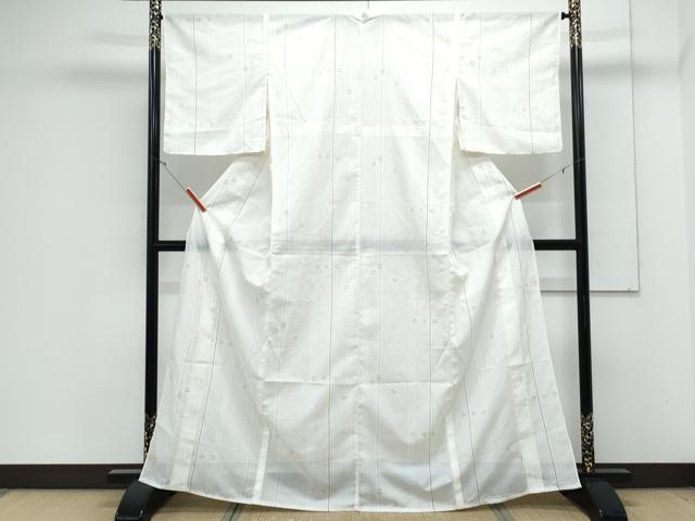 平和屋着物*夏物 小紋 絽 琉球絣文様 洗える着物 CABK9243th