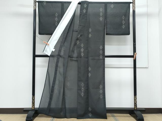 平和屋着物*夏物 小紋 紗 菱繋ぎ 洗える着物 CABK9247th