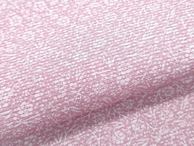 平和屋着物*夏物 小紋 絽 草花文 正絹 逸品 CABK9265th