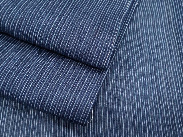 平和屋着物*夏物 本場小千谷ちぢみ 紗 縞 麻 逸品 CABK9268th