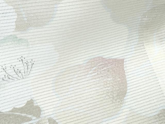 平和屋着物*夏物 小紋 絽 草花文 洗える着物 CABK9277th