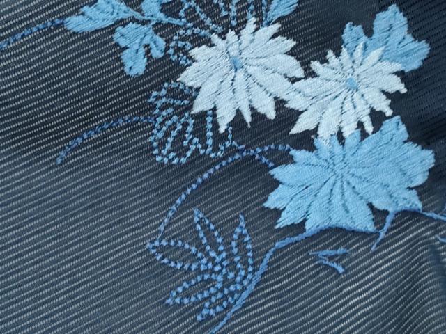 平和屋着物*夏物 色留訪問着 絽 総刺繍 風景文 洗える着物 CABK9287th