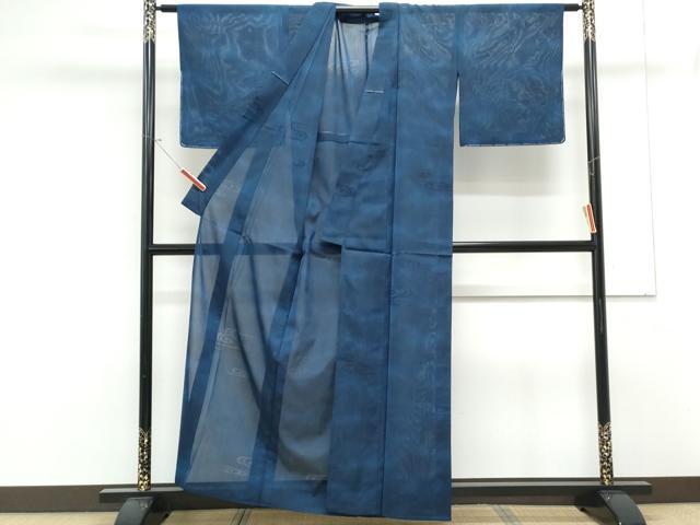 平和屋着物*夏物 小紋 光琳水紋紗 正絹 逸品 CABK9295th