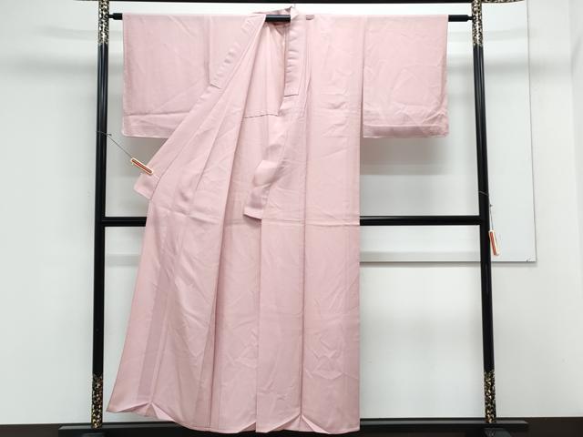 平和屋着物*夏物 色無地 絽 珊瑚色 正絹 逸品 CABK9317th
