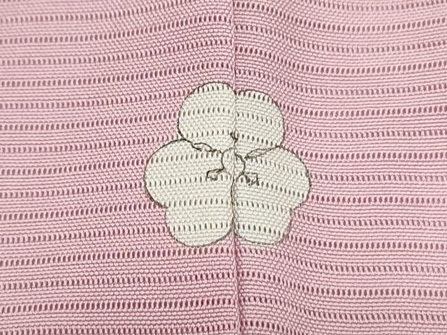平和屋着物*夏物 色無地 絽 珊瑚色 正絹 逸品 CABK9317th