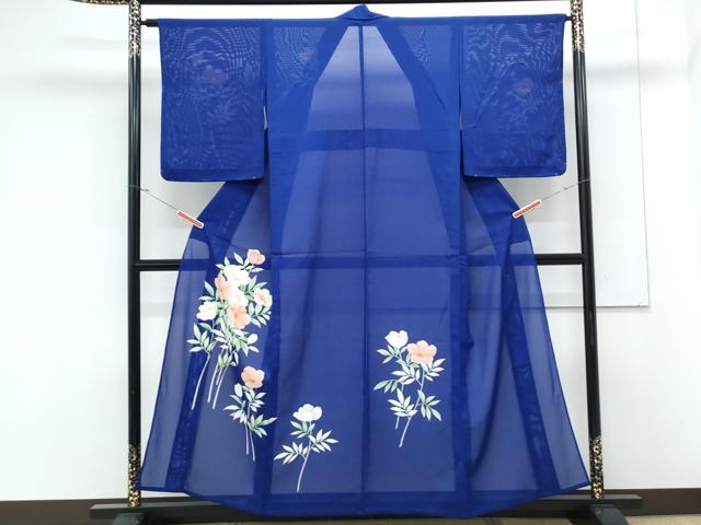 平和屋着物*夏物 訪問着 絽 草花文 正絹 逸品 CABK9323th